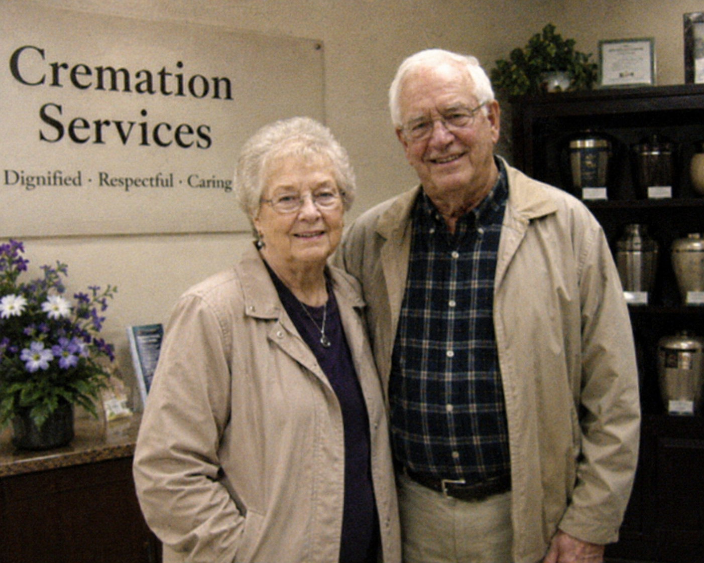 Rachel and Dan, founders of Golden Paws Memorial